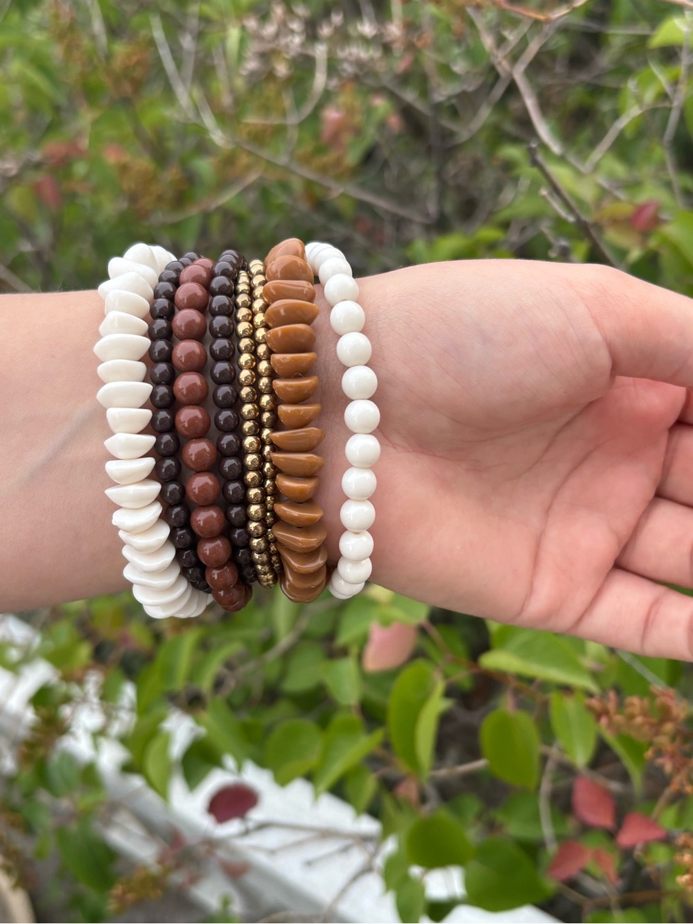 Shell &Shell Muilt-Strand Beaded Bracelet - Picture 6 of 8